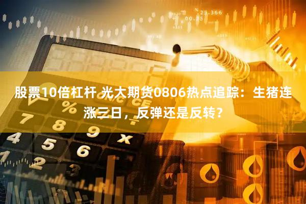 股票10倍杠杆 光大期货0806热点追踪：生猪连涨三日，反弹还是反转？